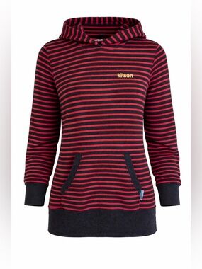 Kitson striped hooded pullover, medium